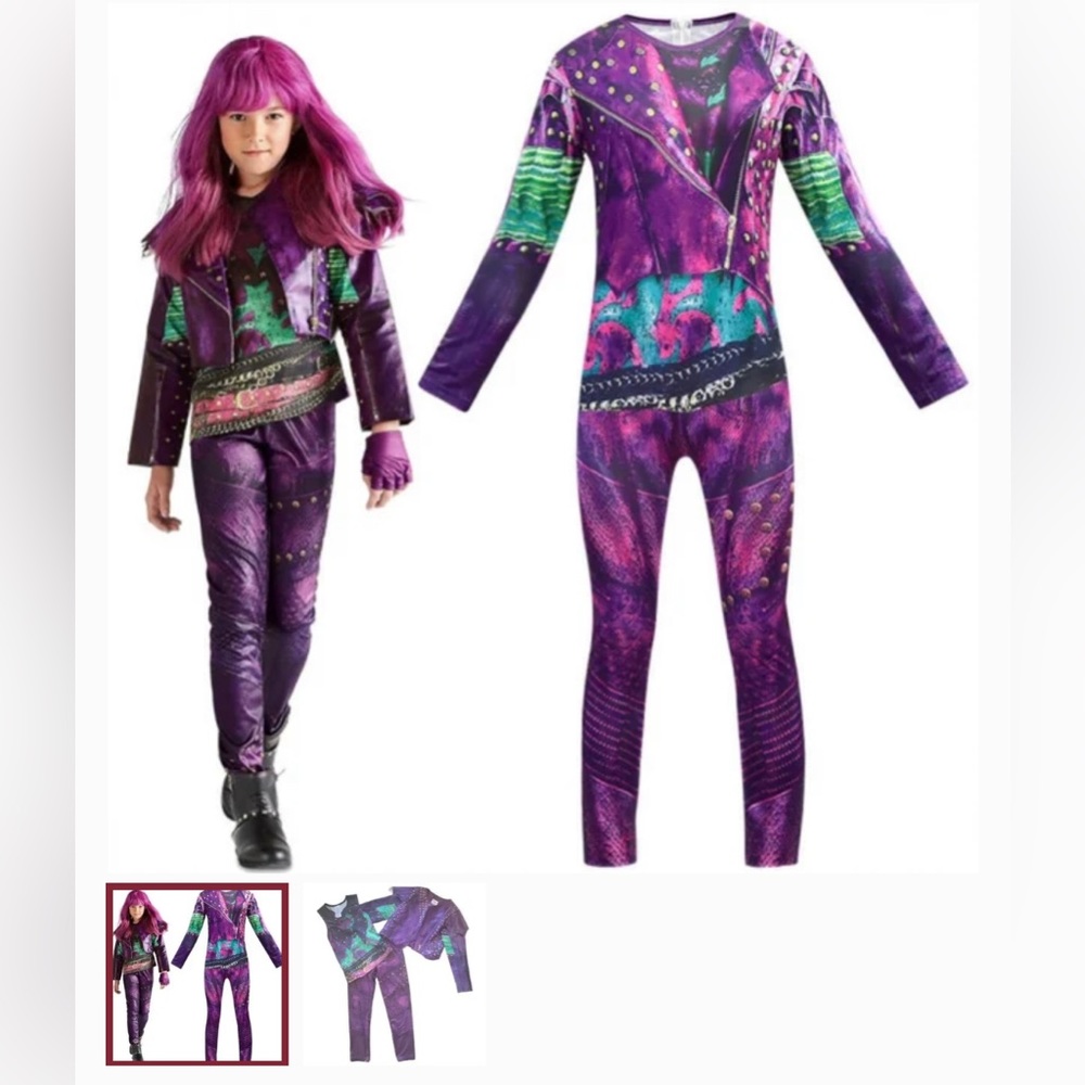 Descendants 2 Disney Store Mal Costume Girls Size 5-6